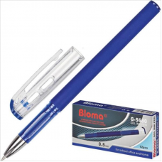 Ручка гелевая G-5680 0,5 мм, нубуковый корпус, синий