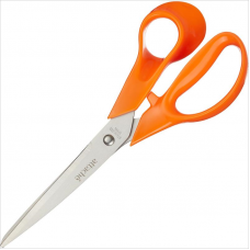 Ножницы Attache Orange 20,3см, пластиковые анатомические ручки, оранжевые