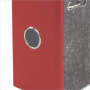 Регистратор картон Brauberg Стандарт, 8см, красный корешок, металлическая окантовка, мрамор