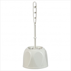 Ершик для туалета IDEA Блеск М 5010, пластик с подставкой, белый мрамор