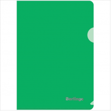 Папка-уголок А5 Berlingo 180мкм, зеленая