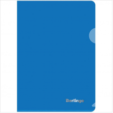Папка-уголок А5 Berlingo 180мкм, синяя