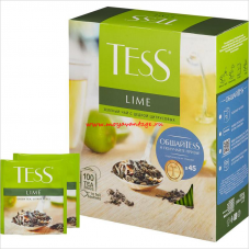 Чай Tess Lime Citrus peels, зеленый с лаймом, 100 пак.