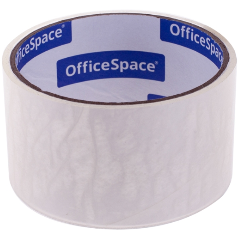 Клейкая лента упаковочная 48мм, 40мкм, 15м, прозрачная, OfficeSpace