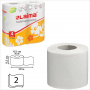 Туалетная бумага 2-слойная Laima, 4шт/уп, белая