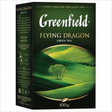 Чай Greenfield Green Flying Dragon, листовой, зеленый, 100г.