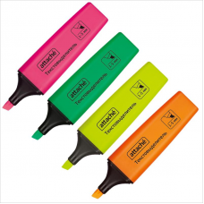 Набор маркеров-текстовыделителей Attache Colored,1-5мм, 4 цвета