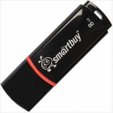 Флэш-диск 8Gb SmartBuy Crown SB8GBCRW-K USB 2.0, черный