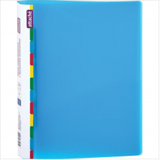 Папка скоросшиватель Attache Diagonal жест. пластик, 600мкм, 17мм, торц. карман, синий