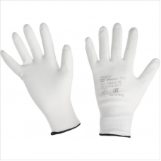 Перчатки для тонких работ, нейлон, размер 10, XL, белый