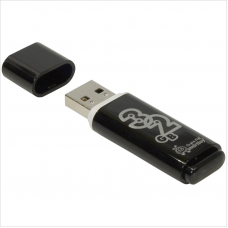 Флэш-диск 32Gb SmartBuy Glossy USB 2.0, черный