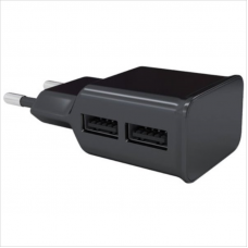 Зарядное устройство сетевое RED LINE NT-2A, 220В, 2 порта USB, 2,1А, черный