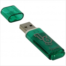 Флэш-диск 16Gb SmartBuy Glossy series USB 2.0, зеленый