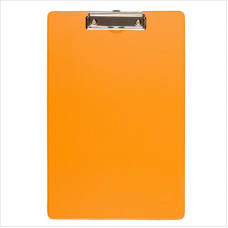 Планшет одинарный, картон/ПВХ, Bantex 4201-12, оранжевый