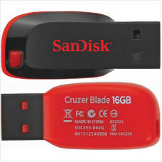 Флэш-диск 16Gb SanDisk Cruzer Blade USB 2.0, черный