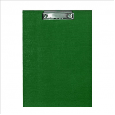 Планшет одинарный, картон/ПВХ, Attache, зеленый
