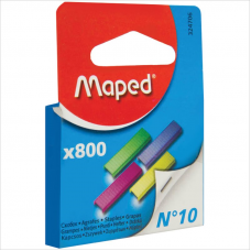 Скобы для степлера MAPED №10 324706, 800 шт/уп, цветные