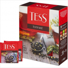 Чай Tess Thyme, черный с чабрецом и цедрой лимона, 100 пак.