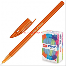 Ручка шариковая Unimax EECO 0,7мм, на масляной основе, корпус ассорти, синий