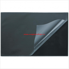 Коврик на стол 380х590мм, черный с прозрачным листом, Attache