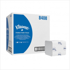 Туалетная бумага листовая, 2-сл. Kimberly-Clark Kleenex, Т3, V-сложение 200л, 18,6х11, бел, 36п/уп