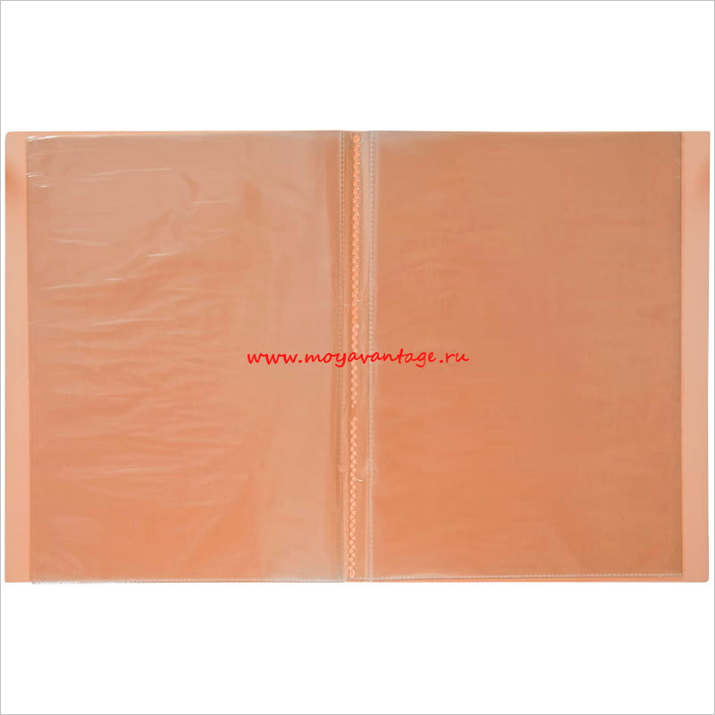 Папка для составления каталогов, Berlingo Neon, 20 вкл, жесткий пластик, неоновая оранжевый