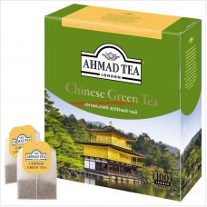 Чай Ahmad Chinese Green Tea, зеленый китайский, 100 пак.