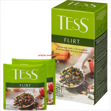 Чай Tess Flirt, зеленый фруктово-ягодный, 25 пак.