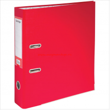 Регистратор PVC Berlingo Mega Top, 7см, металлическая окантовка, красный