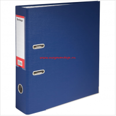 Регистратор PVC Berlingo Mega Top, 7см, металлическая окантовка, синий