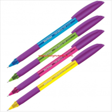 Ручка шариковая Berlingo Triangle 110 Color 0,7мм, резиновый упор, ассорти, синий