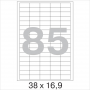 Этикетки самоклеющиеся Promega Label 38х16,9 мм / 85 шт. на листе А4 (100 листов/пач.)