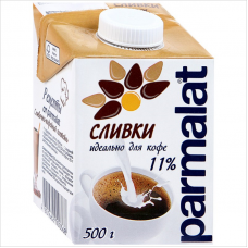 Сливки ультрапастеризованные Parmalat, 11%, 500мл