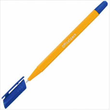 Ручка шариковая OfficeSpace xTrio 0,7мм, трехгранный, желтый корпус, на маслянной основе, синий