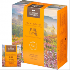 Чай Деловой стандарт Pure thyme, черный с бергамотом, 100 пак.