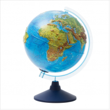 Глобус физико-политический рельефный Globen, интерактивный с подсветкой, 32см