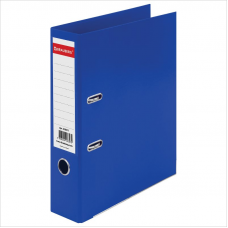 Регистратор PVC Brauberg Extra, двухсторонний, 7,5см, металлическая окантовка, синий