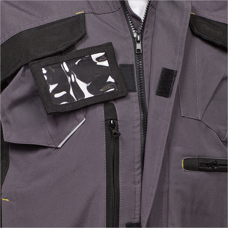 Куртка рабочая летняя Delta Plus, серый/черный, размер 52-54, рост 172-180