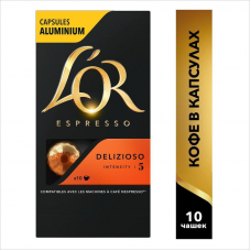 Капсулы для кофемашин L'or Delizioso Espresso, 10 капсул