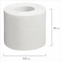Туалетная бумага 2-слойная Laima, 24шт/уп, белая