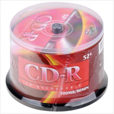 Диск CD-R 700Mb, 52x, 50шт, Cake Box