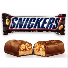 Шоколадный батончик Snickers, молочный шоколад, 50,5 г