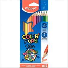 Карандаши цветные Maped Color Peps 183212, 12 цветов, трехгранные