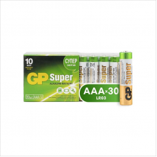 Батарейка алкалиновая GP Super AAА/LR03 24A-2CRVS30, 1.5V, 30 шт/уп.