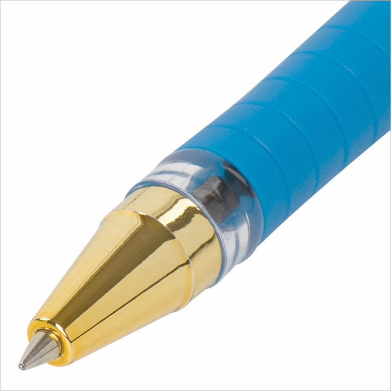 Ручка шариковая Brauberg Model-XL GLD 0,5мм, на масляной основе, резиновый упор, синий