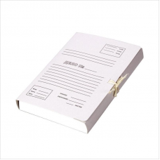 Папка для бумаг с завязками ДЕЛО с расширением до 40мм, картон, 380г/м2, белый, 10шт/уп