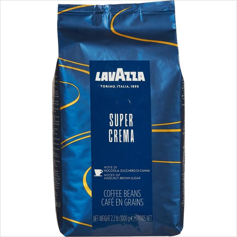 Кофе зерновой Lavazza Espresso Super Crema, 1кг, пакет