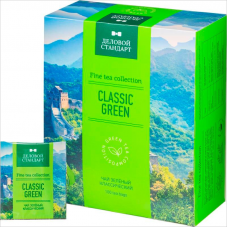 Чай Деловой стандарт Classic green, зеленый, 100 пак.