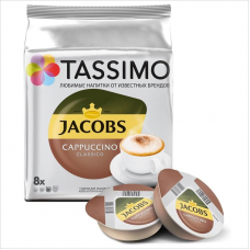 Капсулы для кофемашин Jacobs Tassimo Cappuccino, 16 капсул, 260г