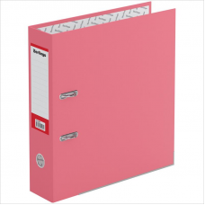 Регистратор картон Berlingo Hyper, 8см, металлическая окановка, крафт-бумага, розовый